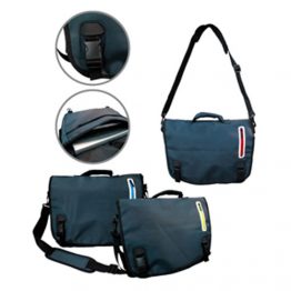 1505-Coloured Zip Messenger Bag