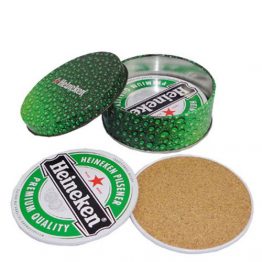 2905-4pc Tin Coaster Set