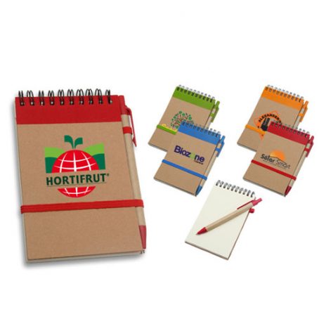 3909-Eco Notepad w Recycled Paper Pen