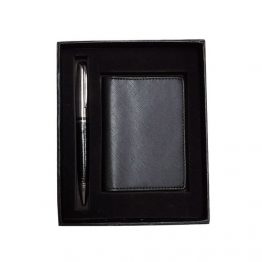5008-Pen and PU Card Holder Set
