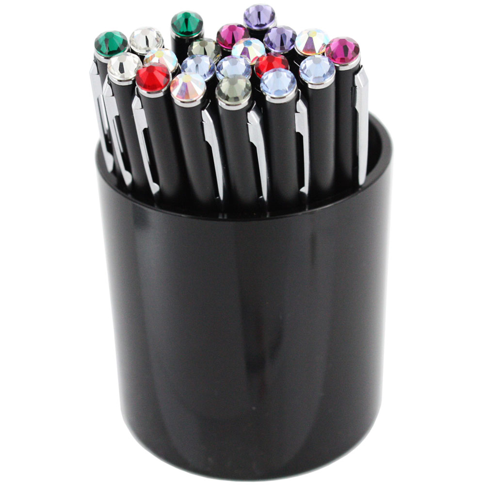 6504-Black Crystal Pens
